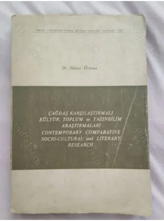 Güner Öztuna Çağdaş Karşılaştırmalı Kültür-Toplum ve Yazınbilim Araştırmaları- Contemporary Comparative Socio-Cultural and Literary Research