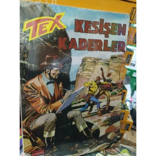 Tex (Teks) Maceraperest Çizgiler Sayı 192 * Keşişen Kaderler (204 lük seri) Shrinkli