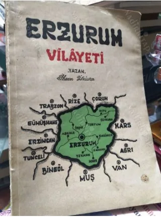 Erzurum Vilayeti *1957 de Vali Nurettin Aynuksaya İmzalı ve ithaflı