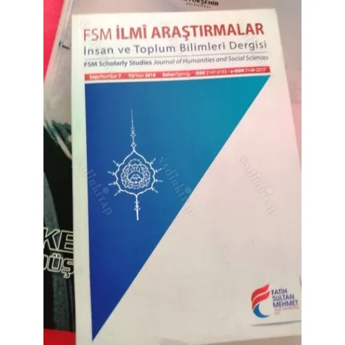FSM İLMİ ARAŞTIRMALAR 7. Sayı Yıl: 2016 İnsan ve Toplum Bilimleri Dergisi Duygusal Zeka, Dünya Bankası ve Mali Kriz, 1905 Potemkin İsyanı vb