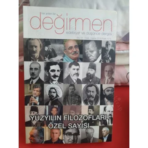 Değirmen Edebiyat ve Düşünce Dergisi Sayı 43 Ocak - Haziran 2016 Yüzyılın Filozofları Özel Sayısı