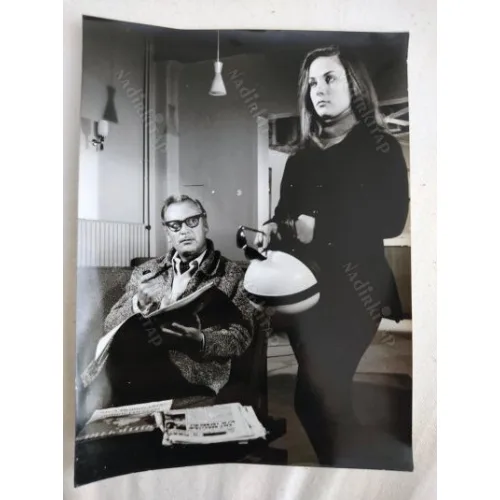 Yalan Yıllar 1968 - Esen Püsküllü / Reha Yurdakul * Siyah Beyaz /Set Fotosu