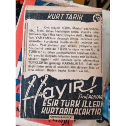 Hayır! Prof. H. E. Adıvar Esir Türk İlleri Kurtarılacaktır / İmzalı ve İthaflı Prof Ahmet Can Okay Hayır! Prof. H. E. Adıvar Esir Türk İlleri Kurtarılacaktır / İmzalı ve İthaflı Prof Ahmet Can Okay