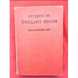 Studies In English Idiom Studies In English Idiom