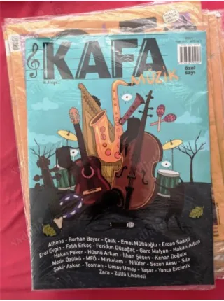 Kafa Dergisi Müzik ÖZEL SAYI 1 Athena,Çelik,Ercan Saatçi,Livanelli,Zara,Yşar,Nilüfer,MFÖ,Sezen Kasu,Sıla,Teoman,İlhan Şeşe,Garo (Poşetinde Yeni)