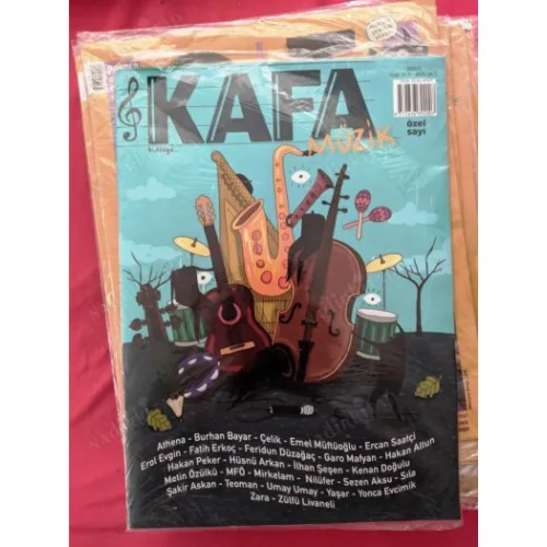 Kafa Dergisi Müzik ÖZEL SAYI 1 Athena,Çelik,Ercan Saatçi,Livanelli,Zara,Yşar,Nilüfer,MFÖ,Sezen Kasu,Sıla,Teoman,İlhan Şeşe,Garo (Poşetinde Yeni)