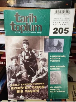 Tarih ve Toplum 205/2001 * 1883 Hasköy Yangını-Kürt Örgütlenme Tarihi-Fuad Tuktarov-Talat Gözbak-Aydınçer