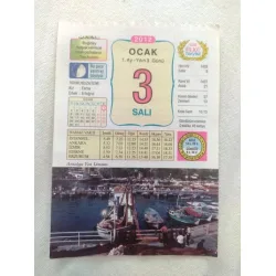 3 Ocak 2012 Vasif Ülkü Renkli Takvim yaprağı / Yavrunuza isim Kız Esma Erkek Ertuğrul / Kuşe Kağıt / Doğum-Özel gün hediyesi