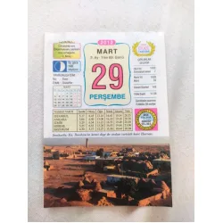 29 Mart 2012 Vasif Ülkü Renkli Takvim yaprağı / Yavrunuza isim Kız Esen Erkek Gazanfer / Kuşe Kağıt / Doğum-Özel gün hediyesi