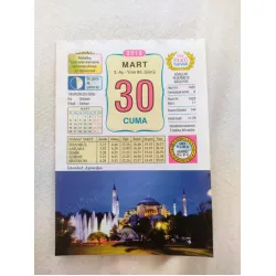 30 Mart 2012 Vasif Ülkü Renkli Takvim yaprağı / Yavrunuza isim Kız Gökben Erkek Serkan / Kuşe Kağıt / Doğum-Özel gün hediyesi
