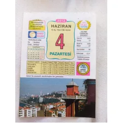 4 Haziran 2012 Vasif Ülkü Renkli Takvim yaprağı / Yavrunuza isim Kız Neslihan Erkek Bahtiyar / Kuşe Kağıt / Doğum-Özel gün hediyesi