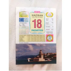 18 Haziran 2012 Vasif Ülkü Renkli Takvim yaprağı / Yavrunuza isim Kız Özge Erkek Yıldırım / Kuşe Kağıt / Doğum-Özel gün hediyesi
