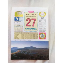 27 Haziran 2012 Vasif Ülkü Renkli Takvim yaprağı / Yavrunuza isim Kız Tümay Erkek Nasuh / Kuşe Kağıt / Doğum-Özel gün hediyesi