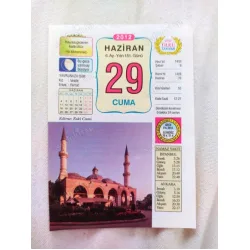 29 Haziran 2012 Vasif Ülkü Renkli Takvim yaprağı / Yavrunuza isim Kız Vesile Erkek Ferhat / Kuşe Kağıt / Doğum-Özel gün hediyesi
