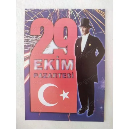 29 Ekim 2012 Vasif Ülkü Renkli Takvim yaprağı / Kuşe Kağıt / Doğum-Özel gün hediyesi
