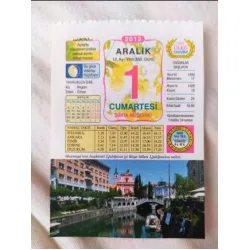 1 Aralık 2012 Vasif Ülkü Renkli Takvim yaprağı / Yavrunuza isim Kız Begüm Erkek Özhan / Kuşe Kağıt / Doğum-Özel gün hediyesi