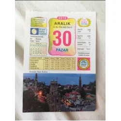 30 Aralık 2012 Vasif Ülkü Renkli Takvim yaprağı / Yavrunuza isim Kız Melahat Erkek Şenol / Kuşe Kağıt / Doğum-Özel gün hediyesi