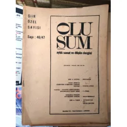 Oluşum 46/47/1981 Şiir Özel Sayısı Enis Batur,Octavia Paz,ilhan Berk,Tahsin Seraç,Yılmaz Gruda,Perihan Mağden, Oluşum 46/47/1981 Şiir Özel Sayısı Enis Batur,Octavia Paz,ilhan Berk,Tahsin Seraç,Yılmaz Gruda,Perihan Mağden,