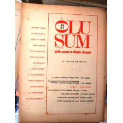 Oluşum 27/1980 Enis Batur,Murathan Mungan,Nuri Plümer,Mehmet Taner,Cengiz Bektaş,Hürol Taşdelen,Emre Dündar,Burhan Günel,Nevide Gökaydın Oluşum 27/1980 Enis Batur,Murathan Mungan,Nuri Plümer,Mehmet Taner,Cengiz Bektaş,Hürol Taşdelen,Emre Dündar,Burhan Günel,Nevide Gökaydın