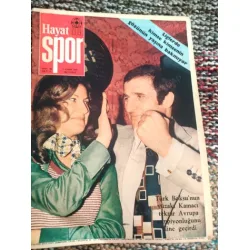 Hayat Spor 45/1975 Kapak Cemal Kamacı eşi*Necmettin Erkan* *Poster Yasin,Ömer Kaner,Erzurumspor,Kırklarelispor,