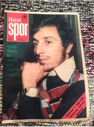Hayat Spor 4/1975 Kapak Neagu Sinan ile Aydın uyarısı *Poster Gaziantepspor,Tarsus İ Yurdu,HataySpor,Orduspor(Dev)