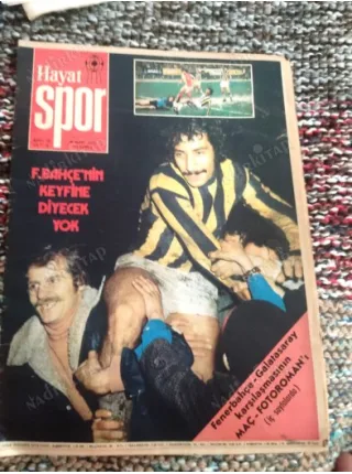 Hayat Spor 13/1975 Kapak FB-GS maç-fotoramanı,Poster EsEs Yenal,Sabri Dino,Malatyaspor,İskenderspor