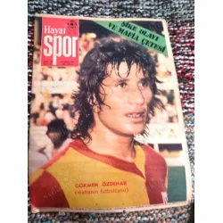 Hayat Spor 16/1975 Kapak GS Gökmen,Şike Olayı ve Mafia Çetesi,Temel Aktaş,Kız Milli Voley Poster GençlerBirliği,AntalSpor,Beşiktaş (Dev),Cemil Kezer,