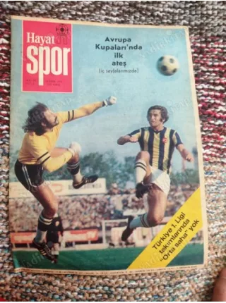 Hayat Spor 29/1974 Avrupa Kupaları,Karate,Bedri Böke,Baba Gündüz,Poster Galatasaray (Dev),Boluspor,Lüleburgaz,KayseriSpor