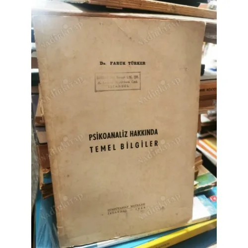 Psikoanaliz Hakkında Temel Bilgiler (Sandoz Kütüphane tasnifli)