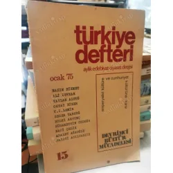 Türkiye Defteri 15/75 Devrimci Kültür Mücadelesi,Nazım,Adalet Ağaoğlu,Kemal Tahir,Naci Çelik,Lenin,Taylan Altuğ,Ali Devran Türkiye Defteri 15/75 Devrimci Kültür Mücadelesi,Nazım,Adalet Ağaoğlu,Kemal Tahir,Naci Çelik,Lenin,Taylan Altuğ,Ali Devran
