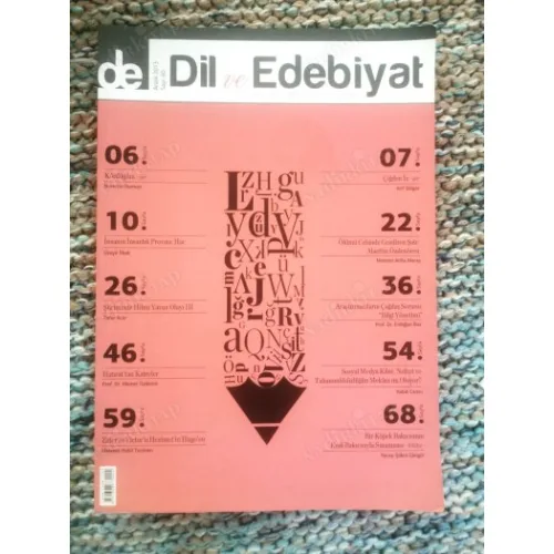 DİL ve EDEBİYAT 60/2013 Şiirimizde Hilmi Yavuz,Sosyal Medya Kibir-Nefret mekanı mı?,Nurettin Duman,Hac,Alaettin Özdenören