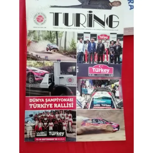 Turing 396/2018 *Dünya Şampiyonası Türkiye Rallisi,Helsinki,Akyaka,Tekkeler,Hilmi Orbay,Kazım Arısan,Galata Mevlevihanesi