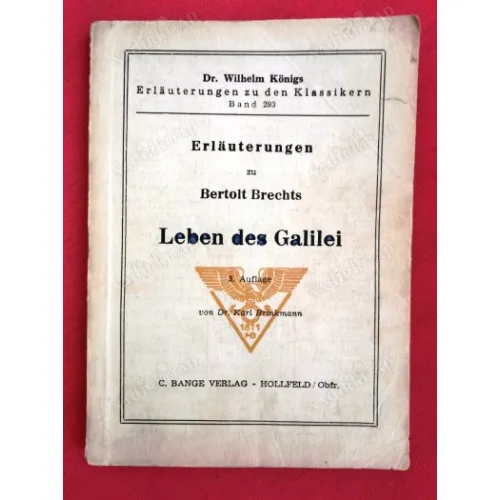 Erlauterungen zu Bertolt Brecht Leben des Galilei (Königs Erläuterungen zu den Klassikern Bd. 293)