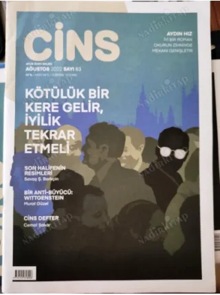 CİNS Dergisi 83 Bir Anti Büyücü Wittgenstein,Son Halifenin Resimleri,Sezai Karakoç,Söyleşi Hacer Selçuk/Aydın Hız/Yasin Taçar