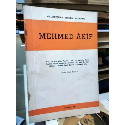 Mehmed Âkif (1961 ilaveli 2. Baskı) Peyami Safa,Banarlı,Bozbeyli