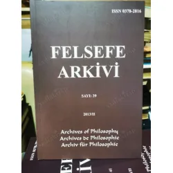 Felsefe Arkivi 39 2013/II Zade nin Puslu Mantığın Doğuşu,Arendt