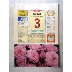 3 Şubat 2014 Ülkü Renkli Takvim yaprağı / Yavrunuza isim Kız Funda Erkek Polat / Kuşe Kağıt / Doğum-Özel gün hediyesi