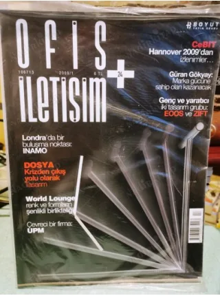 Ofis+Mimarlık 1/2009 Tasarım Krizden çıkış,EOOS ve ZİFT grubu,CeBIT Hannover 2009 izlenimleri,UPM,INAMO (Poşetinde açılmamış)
