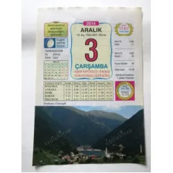 3 Aralık 2014 Ülkü Renkli Takvim yaprağı / Yavrunuza isim Kız Şehnaz Erkek Sabri / Kuşe Kağıt / Doğum-Özel gün hediyesi