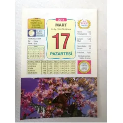 17 Mart 2014 Ülkü Renkli Takvim yaprağı / Yavrunuza isim Kız Kayra Erkek Ilgaz / Kuşe Kağıt / Doğum-Özel gün hediyesi