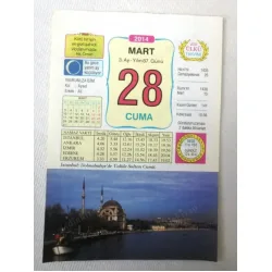 28 Mart 2014 Ülkü Renkli Takvim yaprağı / Yavrunuza isim Kız Aysel Erkek Ali / Kuşe Kağıt / Doğum-Özel gün hediyesi