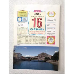 16 Nisan 2014 Ülkü Renkli Takvim yaprağı / Yavrunuza isim Kız Eylül Erkek Ege / Kuşe Kağıt / Doğum-Özel gün hediyesi