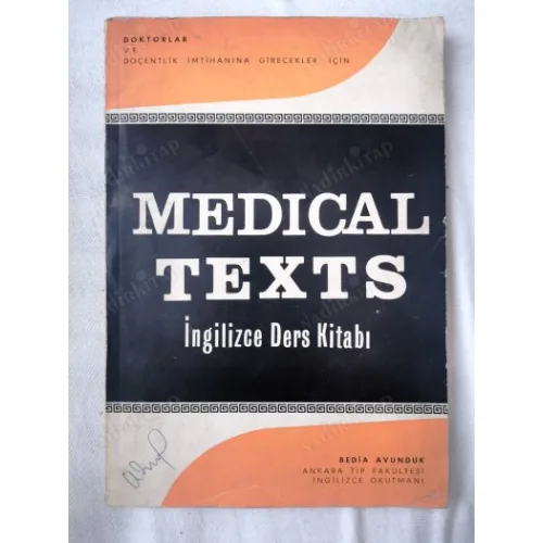 MEDICAL TEXTS (Doktorlar ve Doçentlik İmtihanına Girecekler için İngilizce Ders Kitabı)