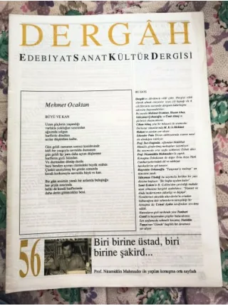 Dergah 56/1994 Söyleşi-Nizamiddin Mahmudov,Nurettin Topçu/Günah,İskender Pala/Ezan,Kadın/Süleyman uludağ