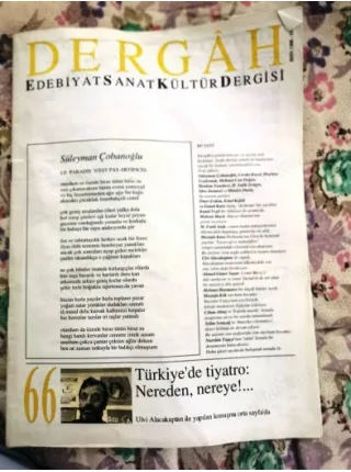 Dergah 66/1995 Söyleşi-Ulvi Alacakaptan,Hatemi Şiiri/Muhsin Macit,Kadn Roman Olursa/Fatih Andı,Utrechtte Sohbet/Mustafa Kara,Cemil Meriç/Güner Sayar