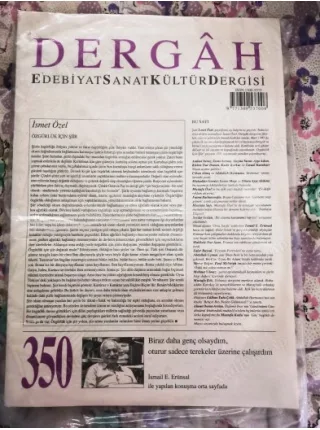 Dergah 350 Söyleşi-İsmail E Erünsal,Özgürlik için Şiir/İsmet Özel,Bahattin Karkoç/Mustafa Kök,Mustafa Özel, (Kapalı poşetinde-Osmanlıca Eki)
