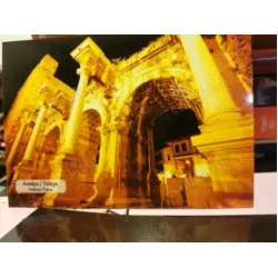 Kartpostal Hadrian Kapısı Antalya/Türkiye Ptt Basımı (Yeni yıl yılbaşı doğum evlilik sevgililer günü bayram hediye)