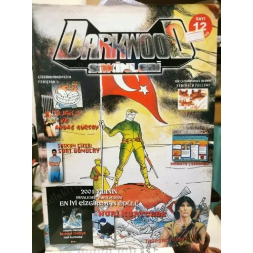 Çizgi Roman Kültürü Dergisi | Darkwood Sakinleri Sayı 12 Söyleşi Nuri Kurtcebe,Andaç Gürsoy,Suat Gönülay,Fellini,Thorgal,