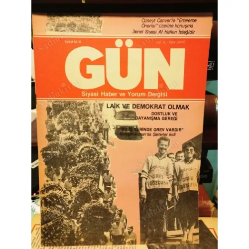 Gün 8/85 Laik ve Demokrat olmak/Murat Güner,Sosyal Demokrasiye ilk Adımlar/Şükran Ketenci,Yener Kaya,Deri iş,