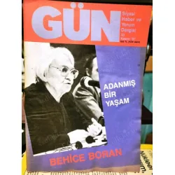 Gün 33/87 Özel Sayı Behice Boran Gün 33/87 Özel Sayı Behice Boran